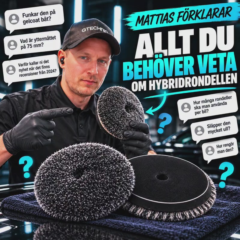 Hybridrondell Premium - Effektivare polering börjar med rätt trissa.